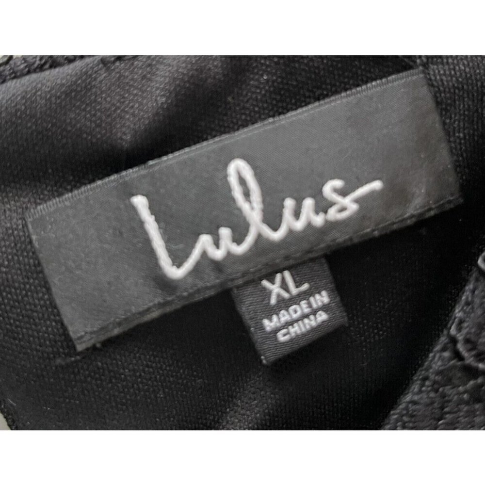 Lulus Dress NWT Black XL Lace Keyhole Backless Short Party Cocktail Formal - Picture 3 of 5